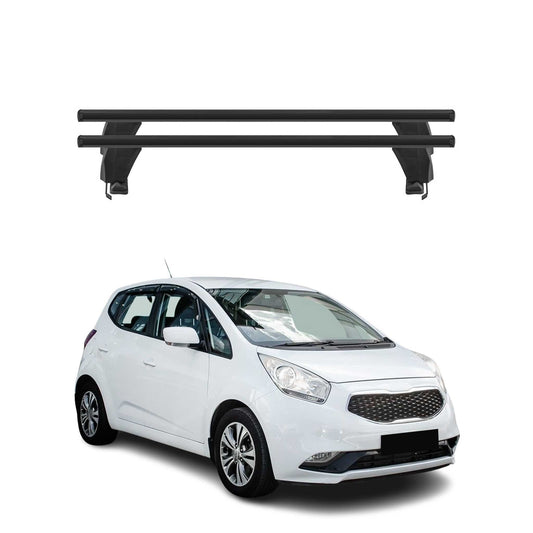Menabo Dachträger Grundtäger für Kia Venga 2014-2019 50kg Alu Schwarz 2 tlg