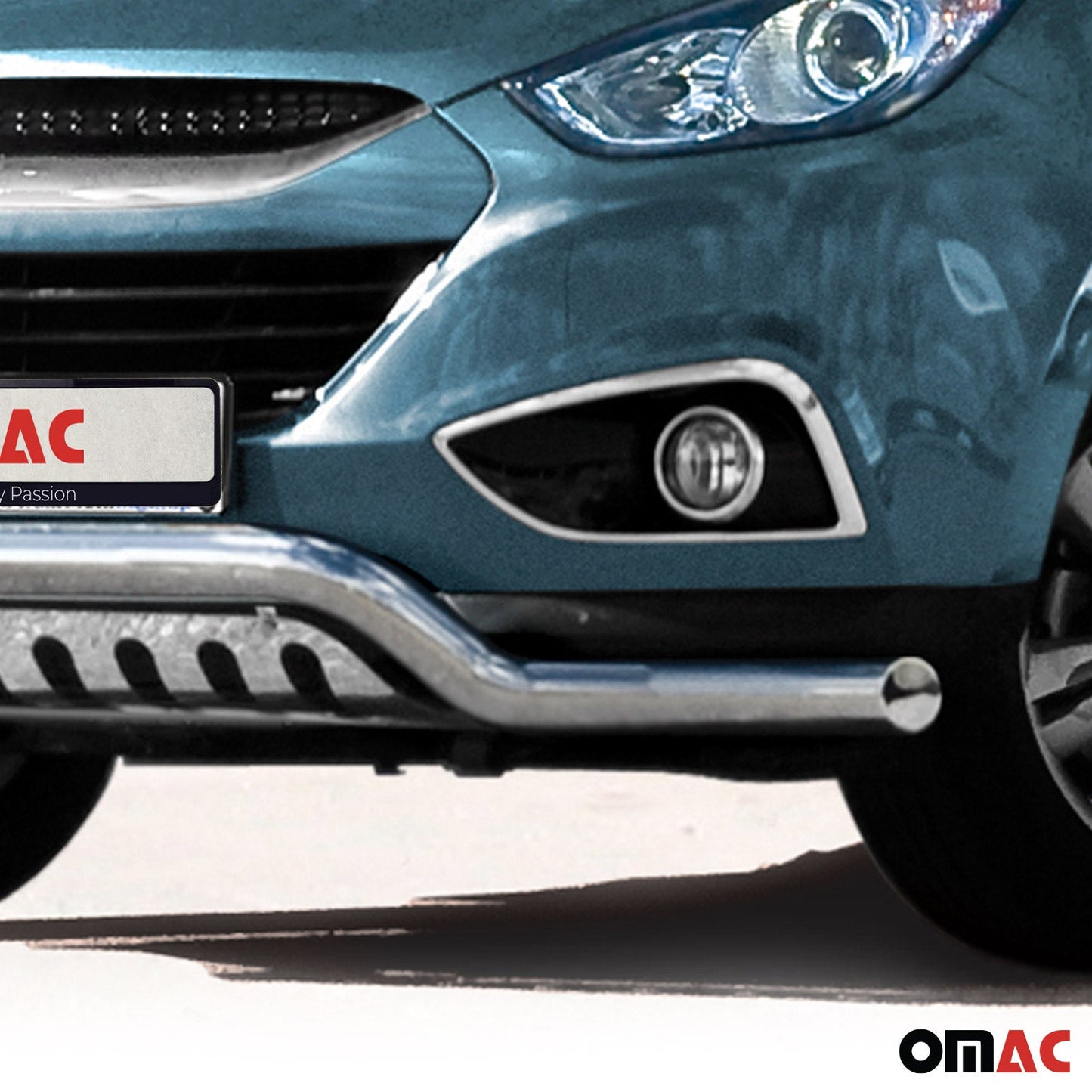 Edelstahl Frontschutzbügel für Hyundai ix35 2010-2015 mit ABE Silber Rammschutz