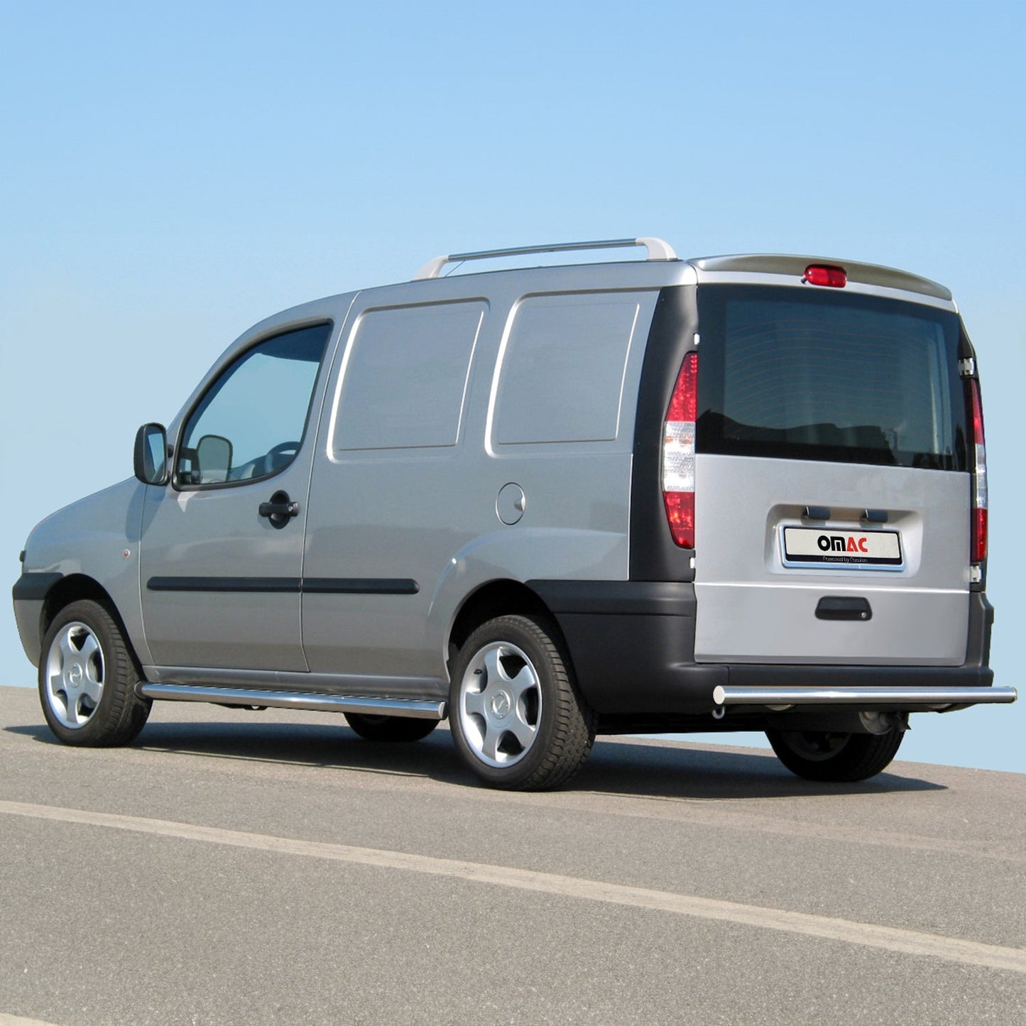 Heckspoiler Dachspoiler für Fiat Doblo 2000-2010 Hecktür Silber 1tlg