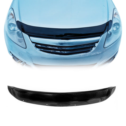 Motorhaube Deflektor Insekten Steinschlagschutz für Opel Corsa D 2006-14 Dunkel