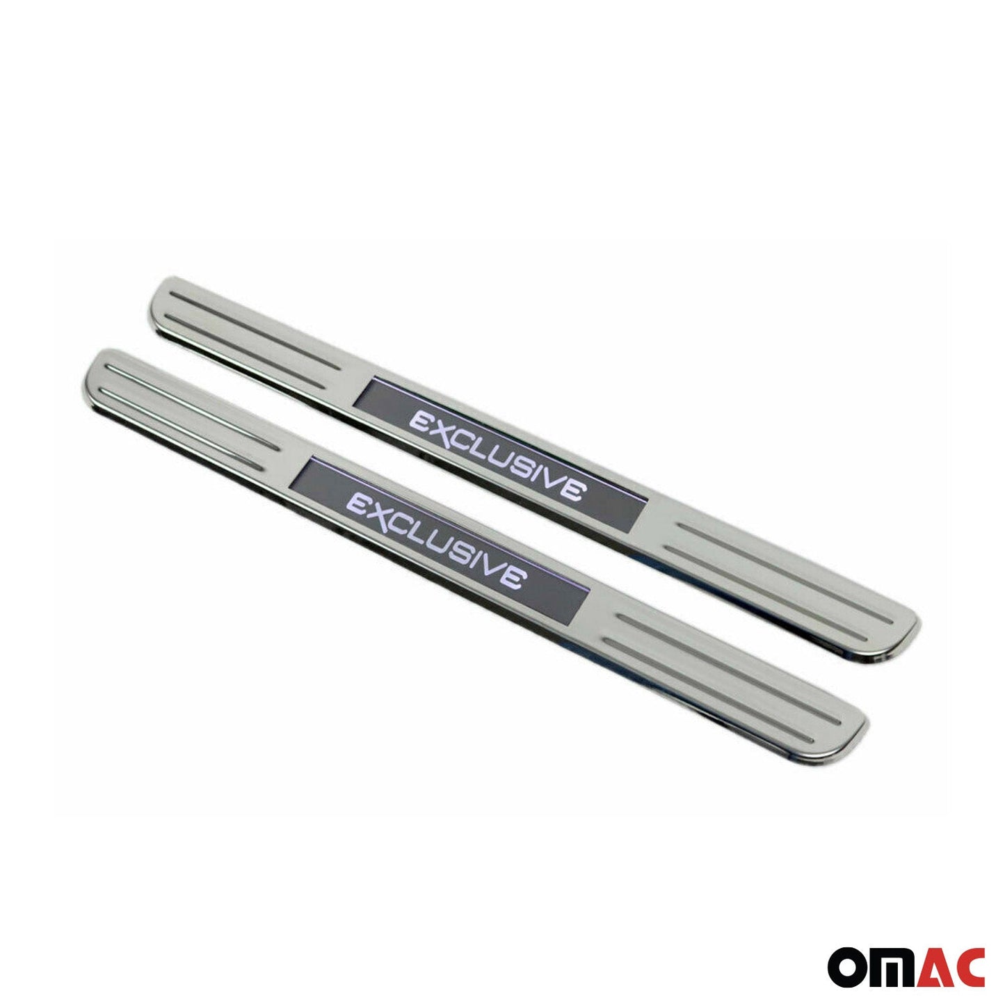 2x Protecții prag uși exclusive pentru Mitsubishi Outlander 2012-2025 cromate