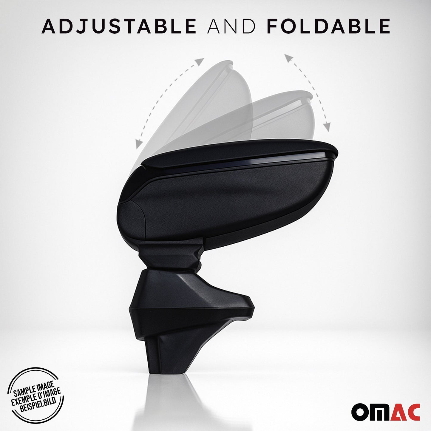 Armlehne Mittelarmlehne Mittelkonsole für Opel Corsa 2014-2019 PU-Leder Schwarz