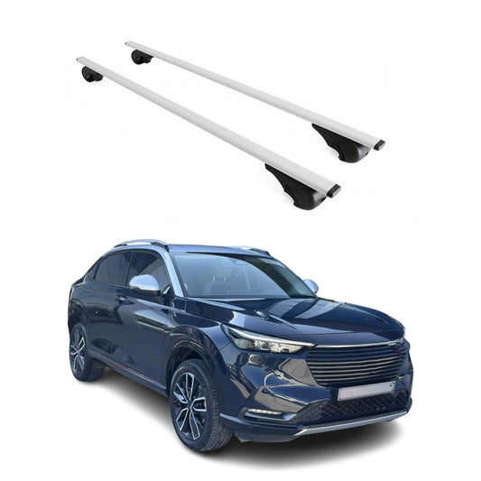 Portbagaj de plafon pentru Honda HR-V 2021-2025 75kg, metal, argintiu, 2 buc.