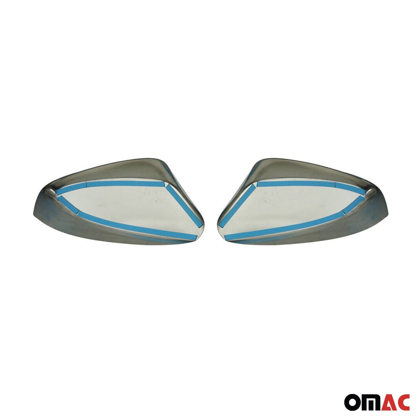 Spiegelkappen Spiegelabdeckung für Hyundai i30 2012-2017 Edelstahl Silber 2tlg