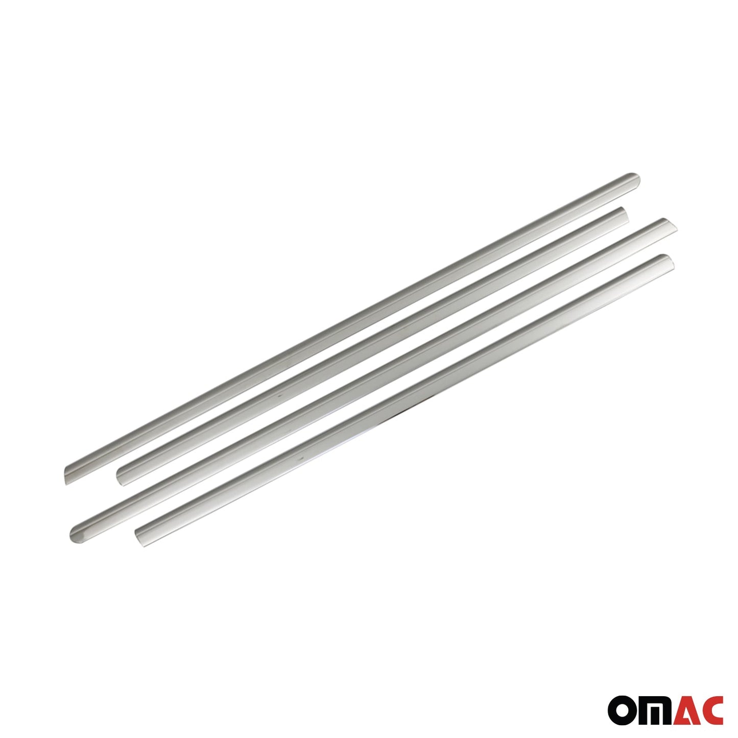 Benzi decorative pentru geamuri pentru Mercedes Clasa C W203 2000-2007, oțel inoxidabil, 4 bucăți