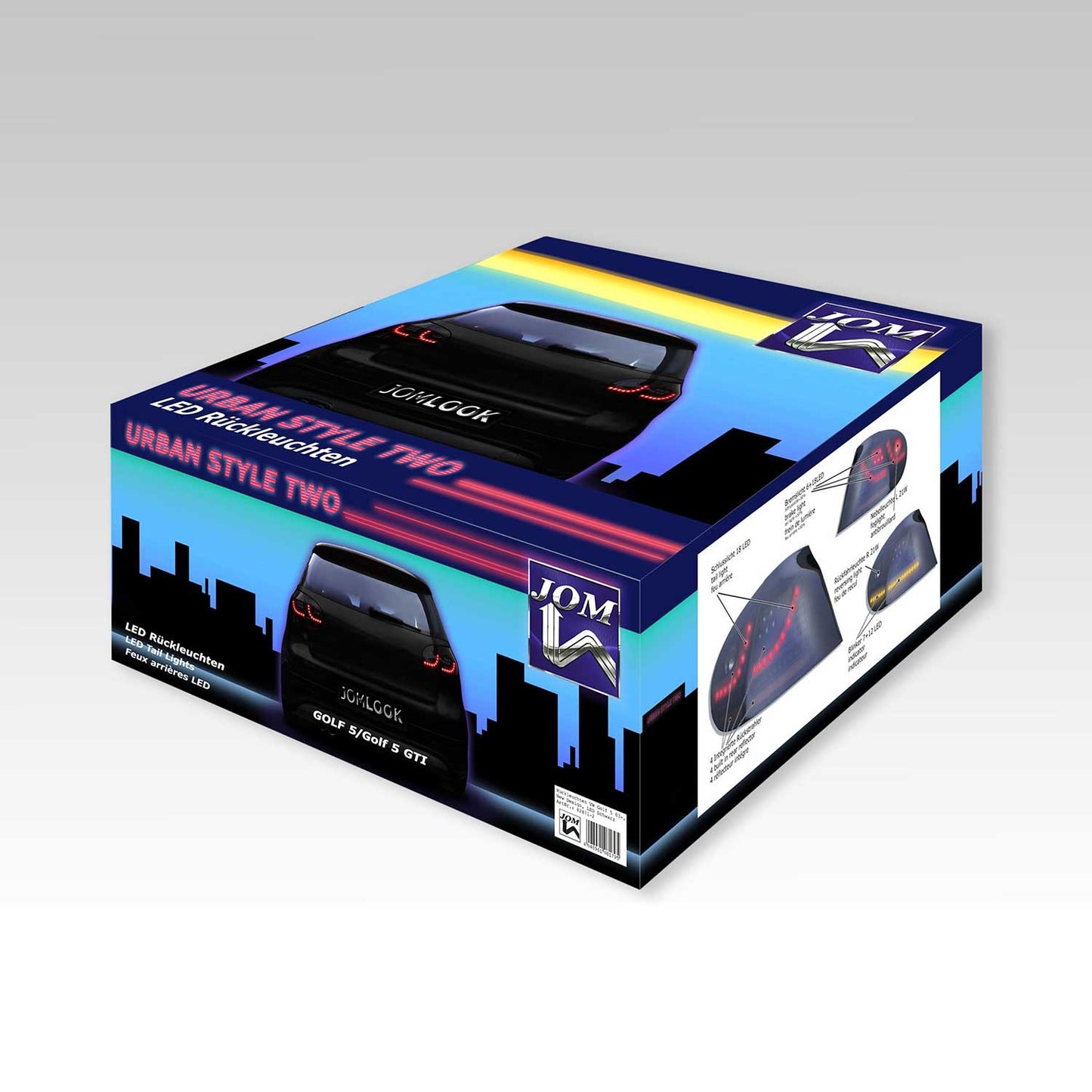 JOM LED Rückleuchten für VW Golf MK5 2003-2008 schwarz 4tlg