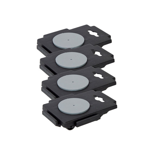 Wózek do transportu mebli 150 kg, wózek meblowy, podwozie transportowe, podnóżek, zestaw 4 szt.