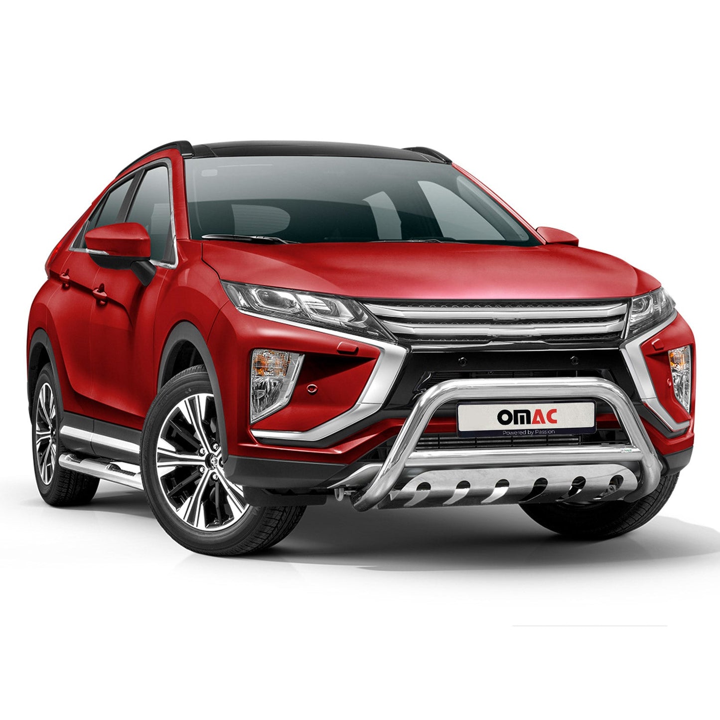 Bară de protecție/buton față pentru Mitsubishi Eclipse Cross 2017-2022, omologată ABE, argintie