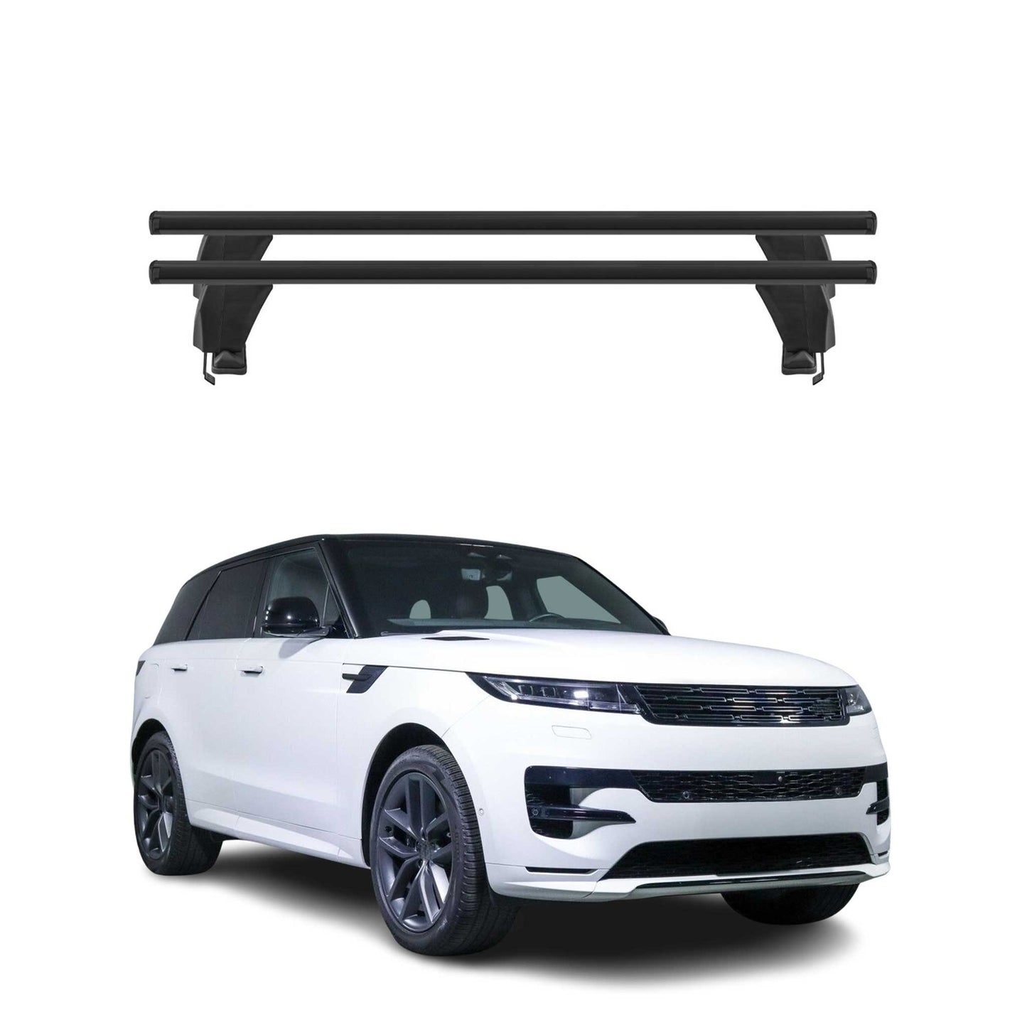 Menabo Dachträger für Land Rover Range Rover Sport III 2022-2025 Alu Schwarz 2x
