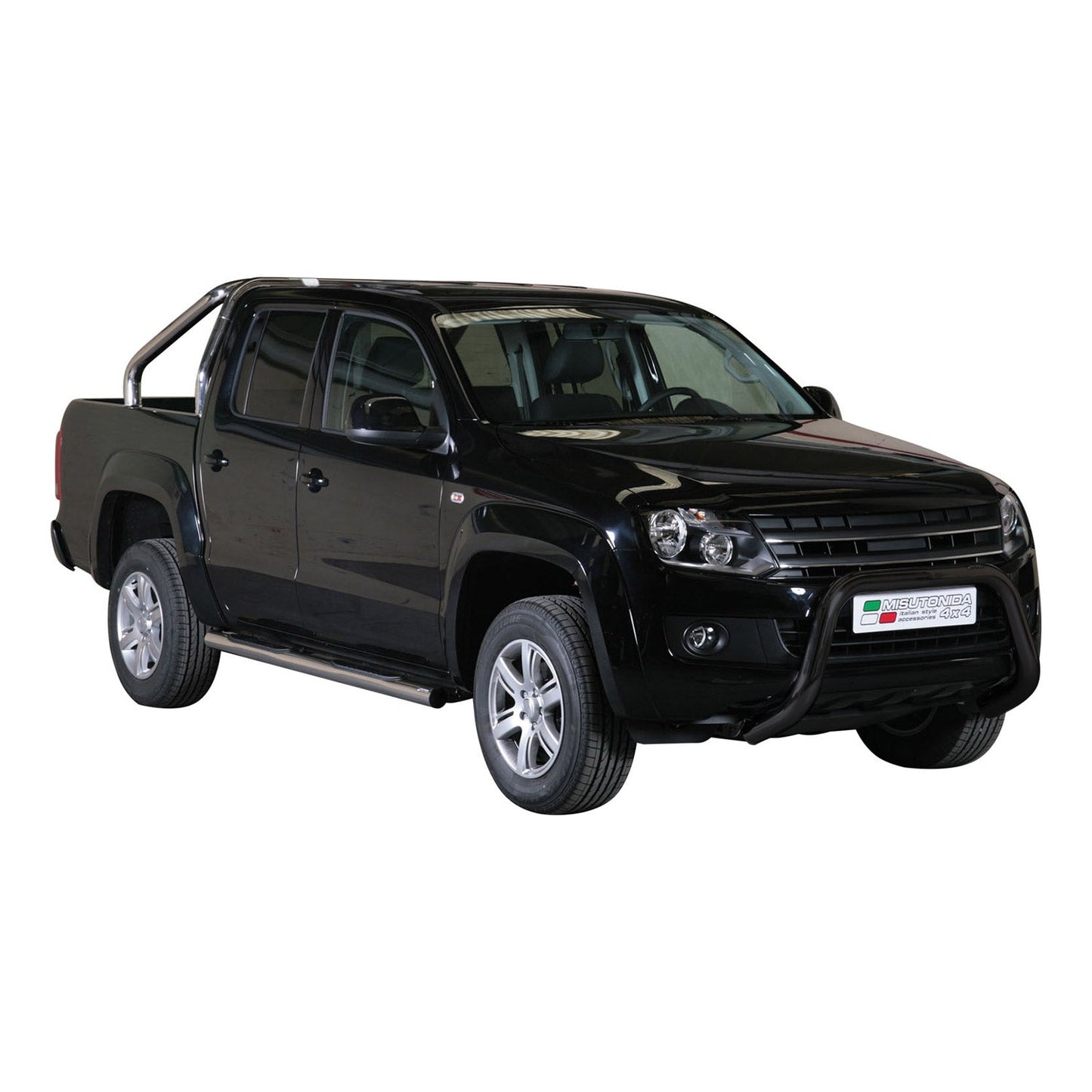 Bară de protecție/buton față pentru VW Amarok V6 2016-2025 ø76mm oțel negru