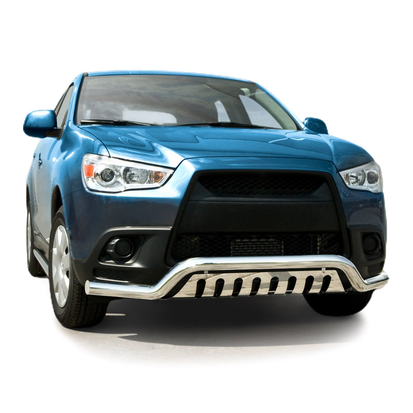Bară de protecție/buton față pentru Mitsubishi ASX 2010-2013, oțel inoxidabil, omologată ABE, argintiu