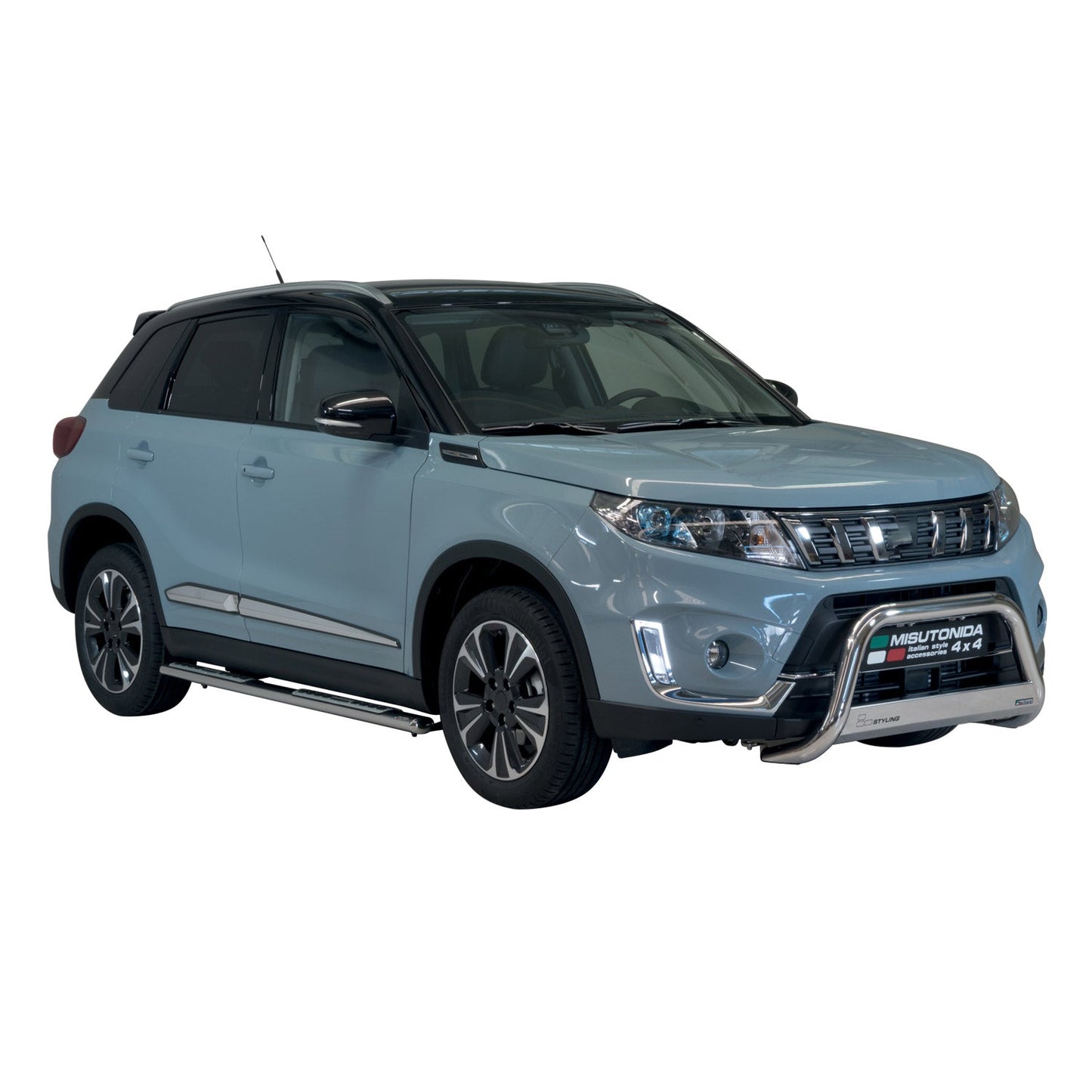 Bară de protecție/buton față pentru Suzuki Vitara 2019-2025 ø63mm oțel argintiu