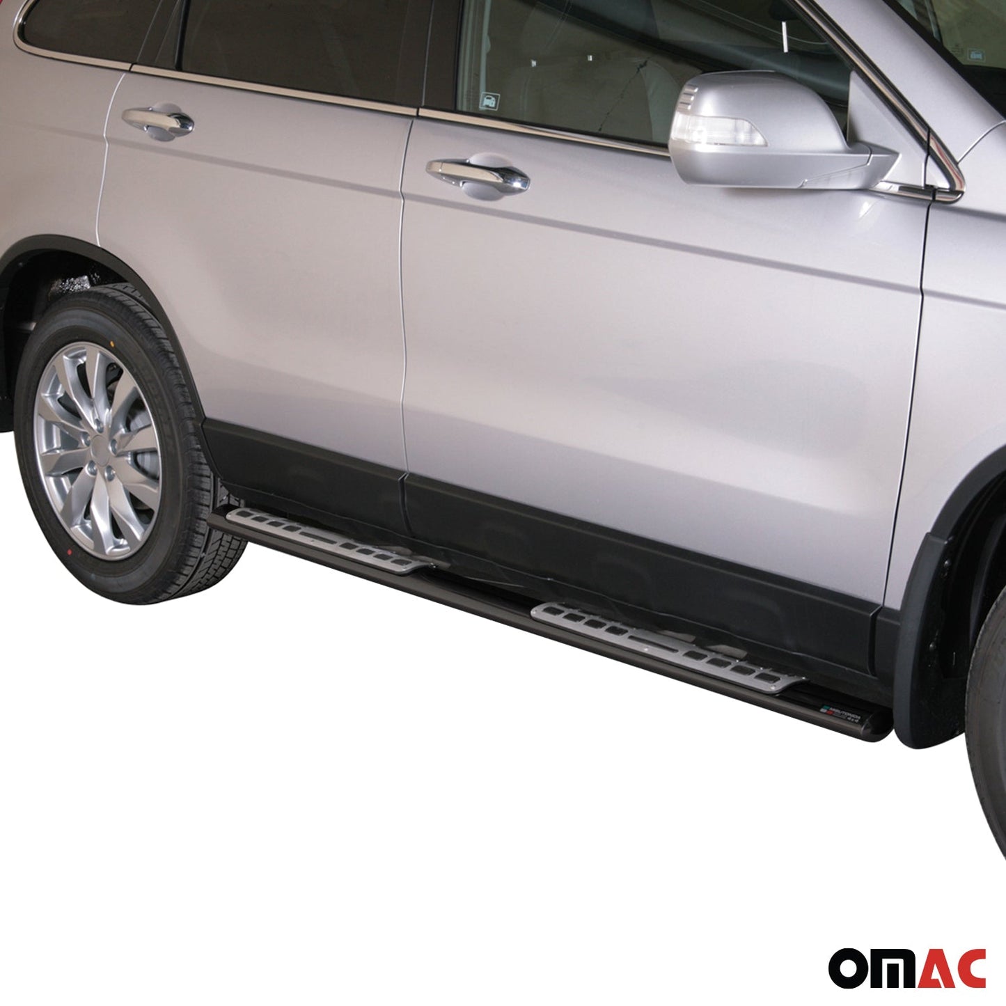 Edelstahl Seitenschweller Schwellerrohre für Honda CR-V 2010-2012 Schwarz