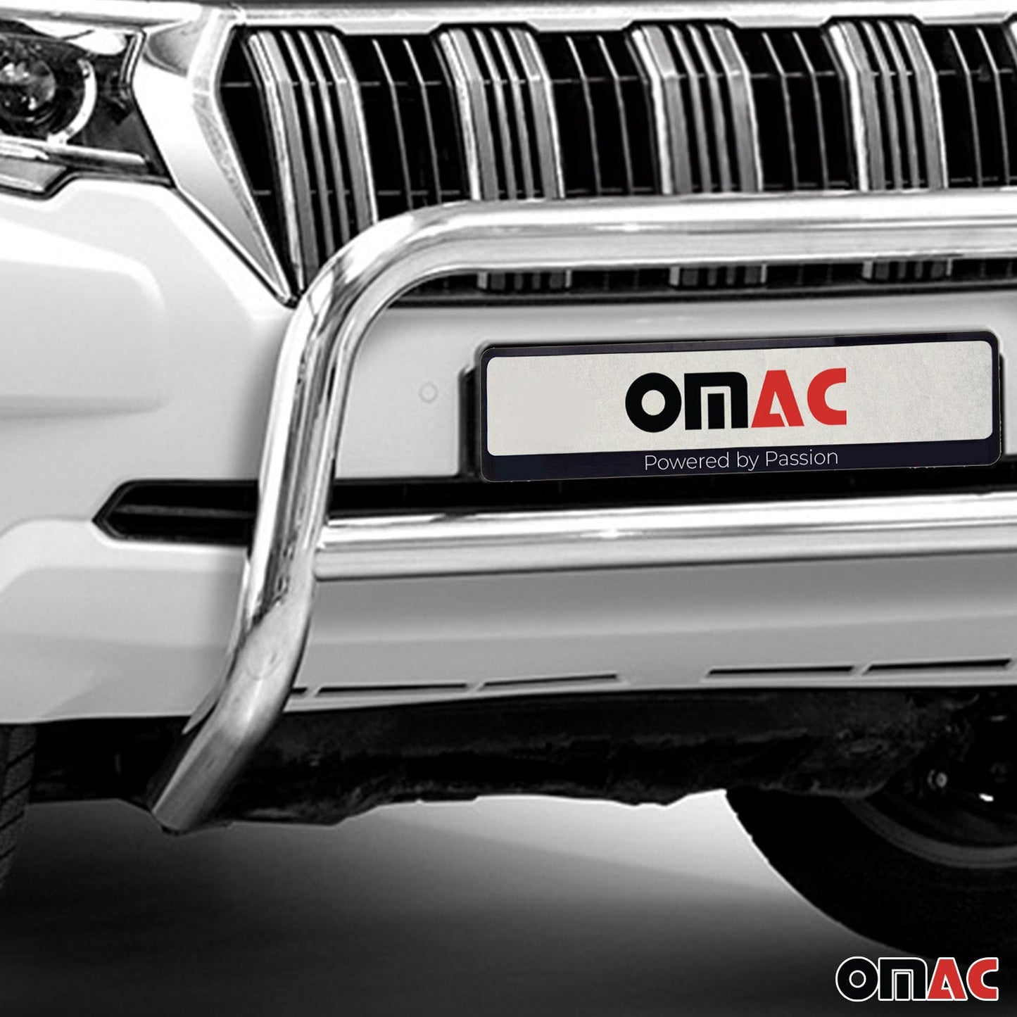 Bară de protecție/buton față pentru Toyota Land Cruiser 150 2017-2022, omologată ABE, argintie