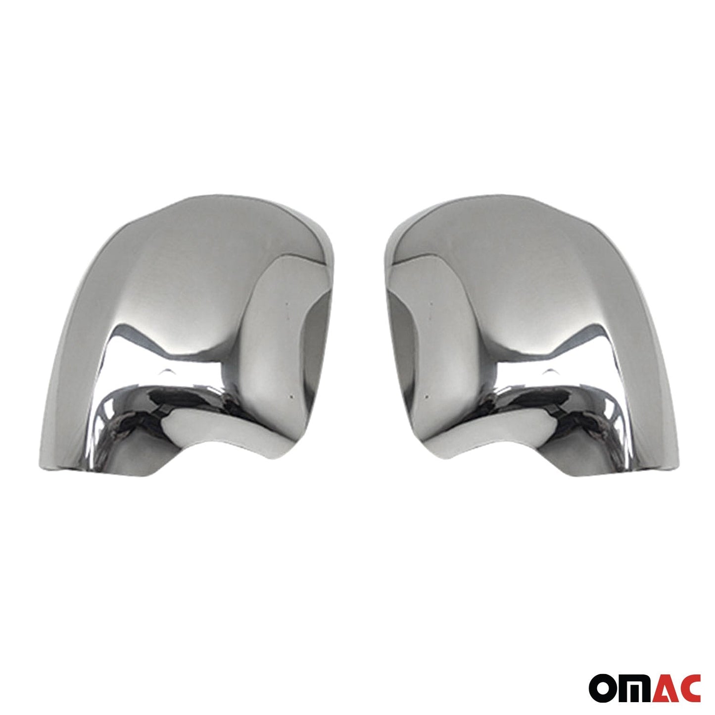 Spiegelkappen Spiegelabdeckung für Renault Thalia Symbol Edelstahl Silber 2tlg
