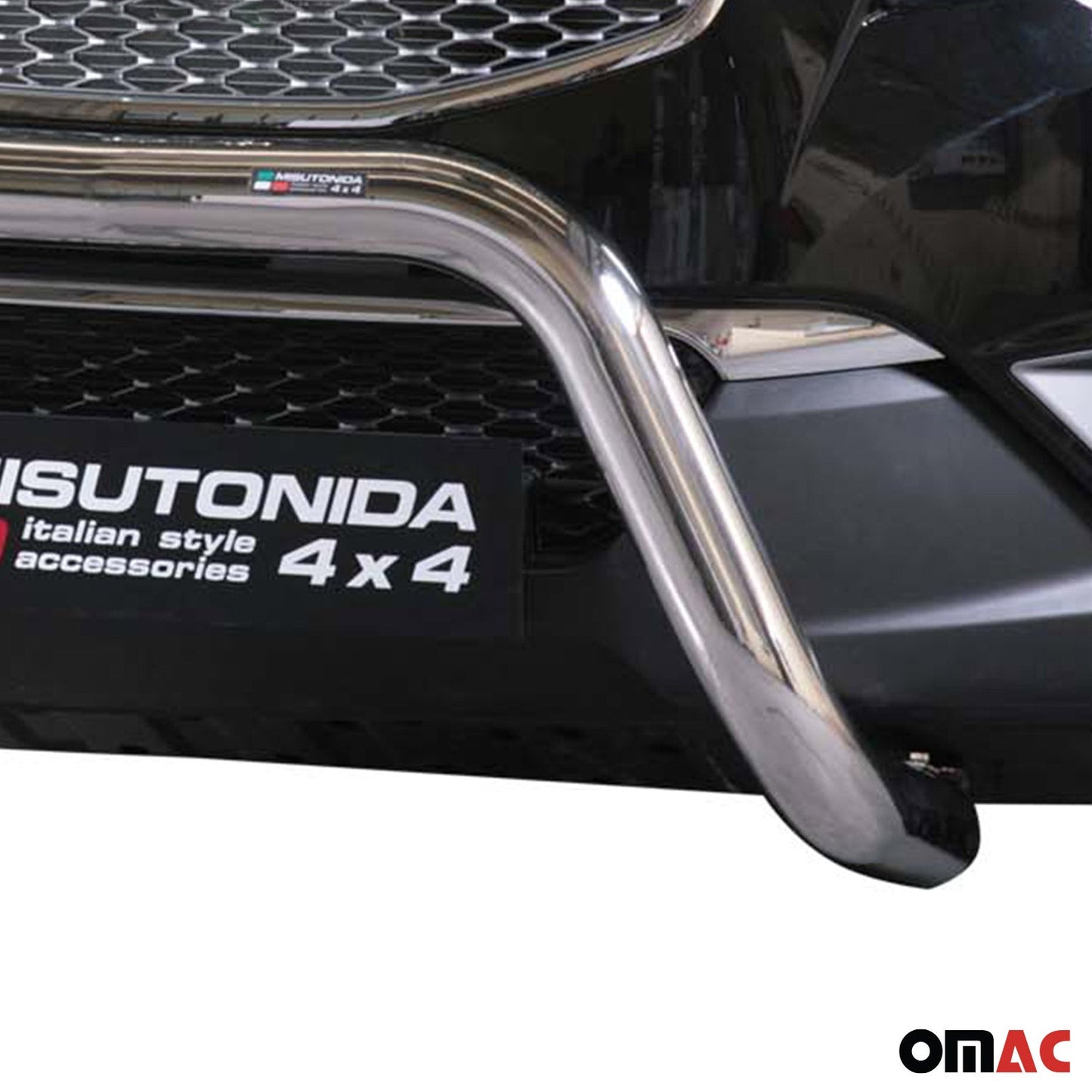 Frontbügel Frontschutzbügel für Ssangyong Korando 2011-2019 ø76mm Stahl Silber