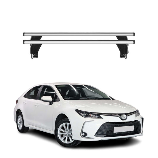 Menabo Dachträger Grundtäger für Toyota Corolla Limo 2019-2025 50kg Alu Grau 2x