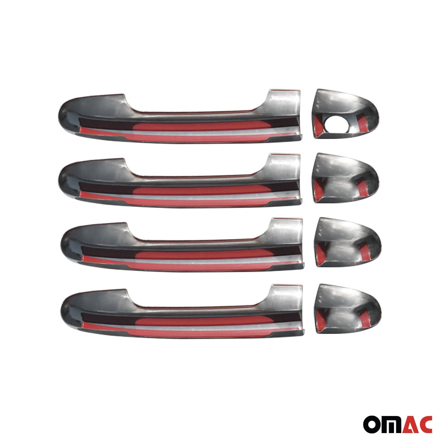 Türgriff Blende Türgriffkappen für Kia Ceed 2006-2012 4-Tür Edelstahl Silber 4x