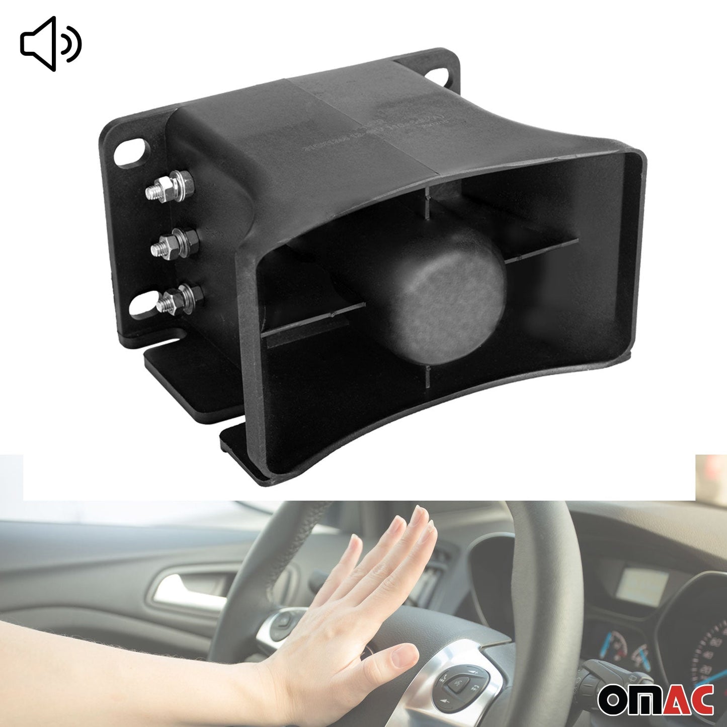 Klakson pneumatyczny 12-48 V, 115 dB, sygnał zwrotny, sygnał ostrzegawczy do pojazdów samochodowych