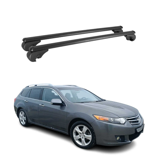 Dachträger für Honda Accord Wagon 1998-2002 Gepäckträger Grundträger Alu Schwarz