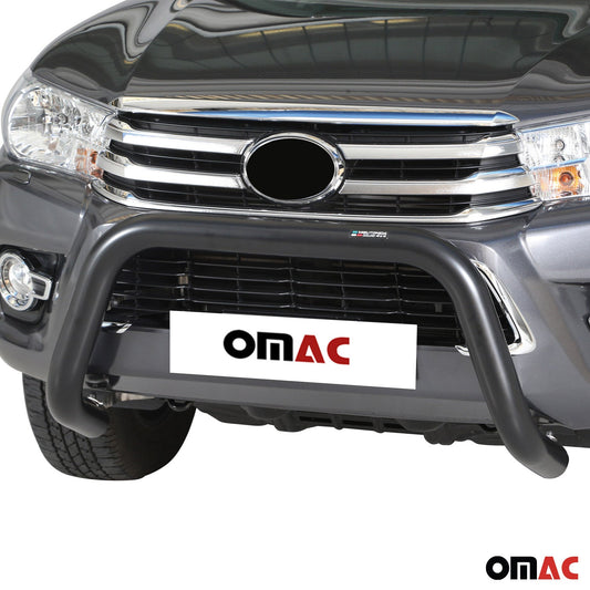 Bară de protecție/buton față pentru Toyota Hilux 2016-2018, ø76mm, oțel, negru