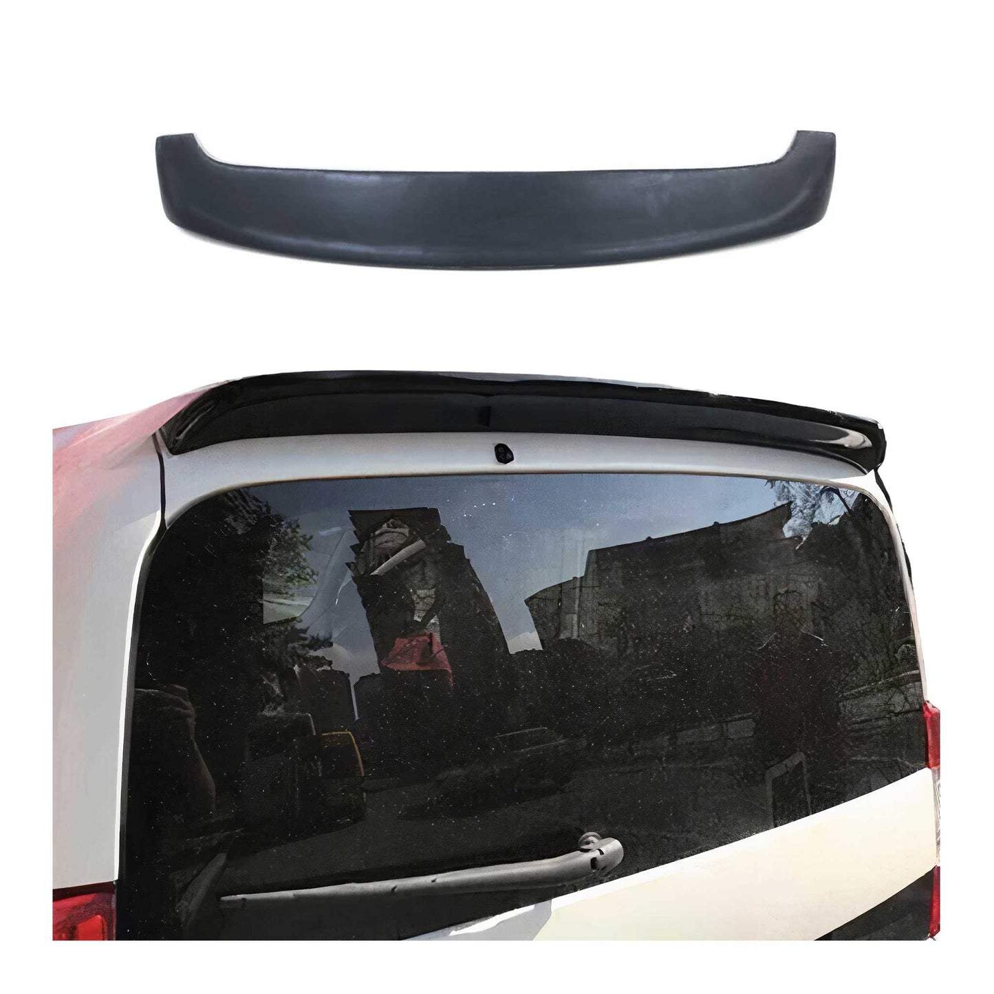 Dachspoiler Heckspoiler für Fiat Fiorino Qubo 2007-2021 Einzeltür Grundiert