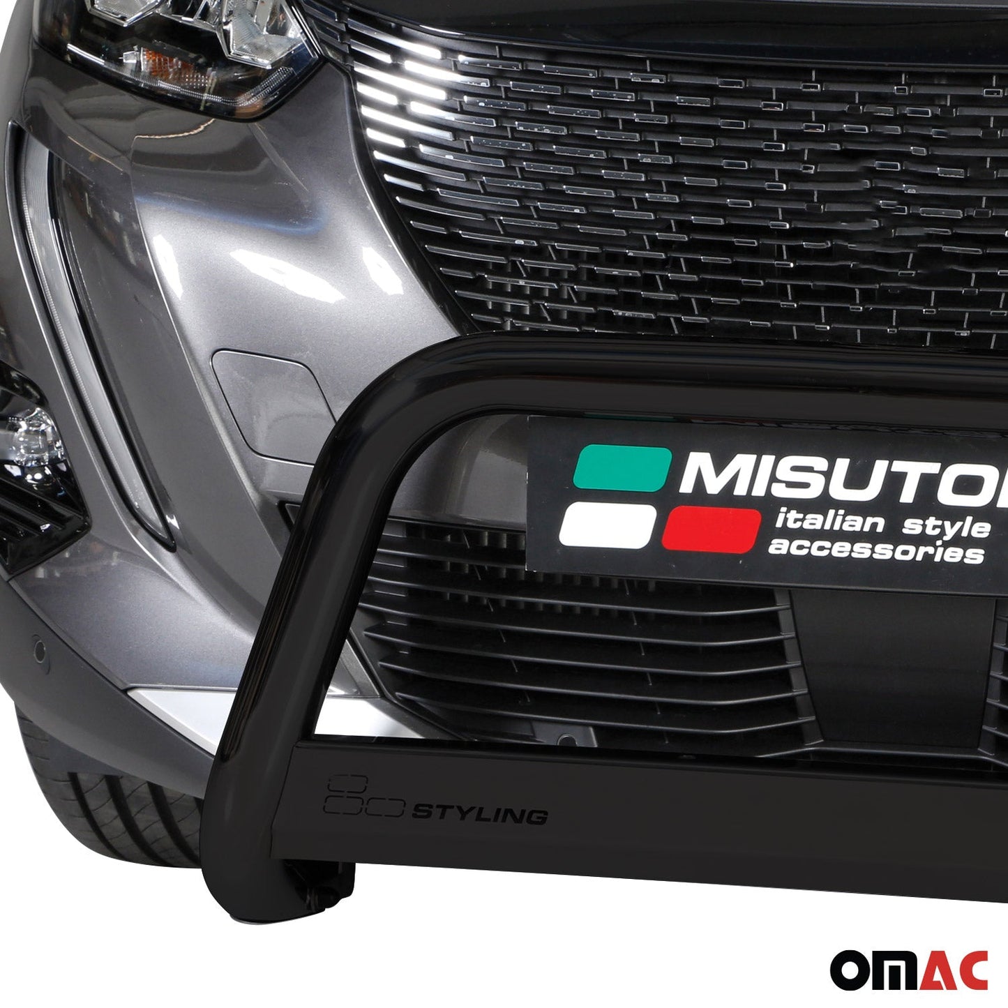 Bară de protecție/buton față pentru Peugeot 2008 2020-2025 ø63mm oțel negru