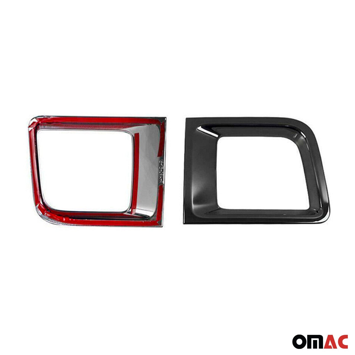 Kühlergrill Leisten Grillleisten für Jeep Renegade 2015-2019 Chrom ABS Dunkel 2x