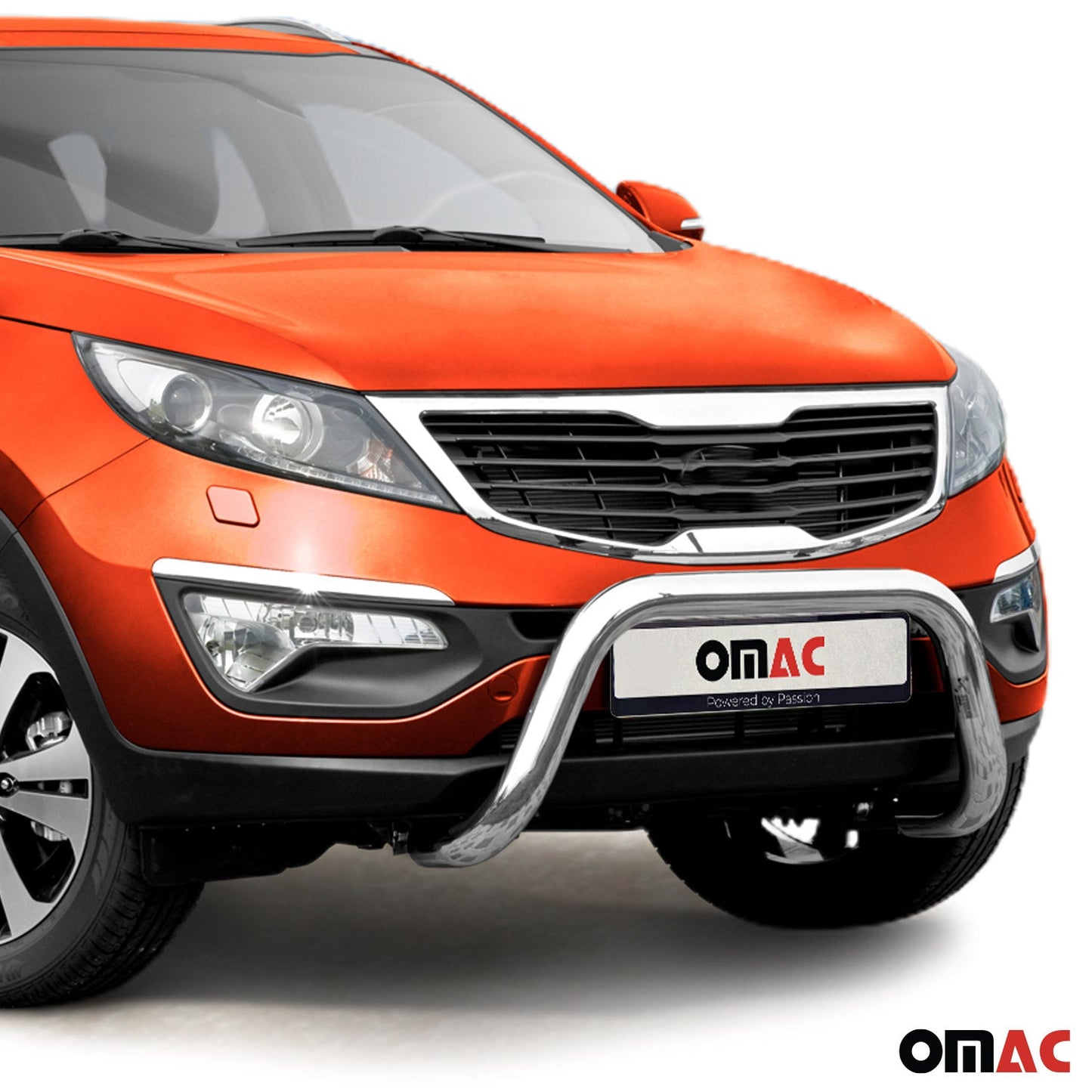 Bară de protecție față pentru Kia Sportage 2010-2015 cu ABE (omologare de tip germană) protecție argintie împotriva impactului