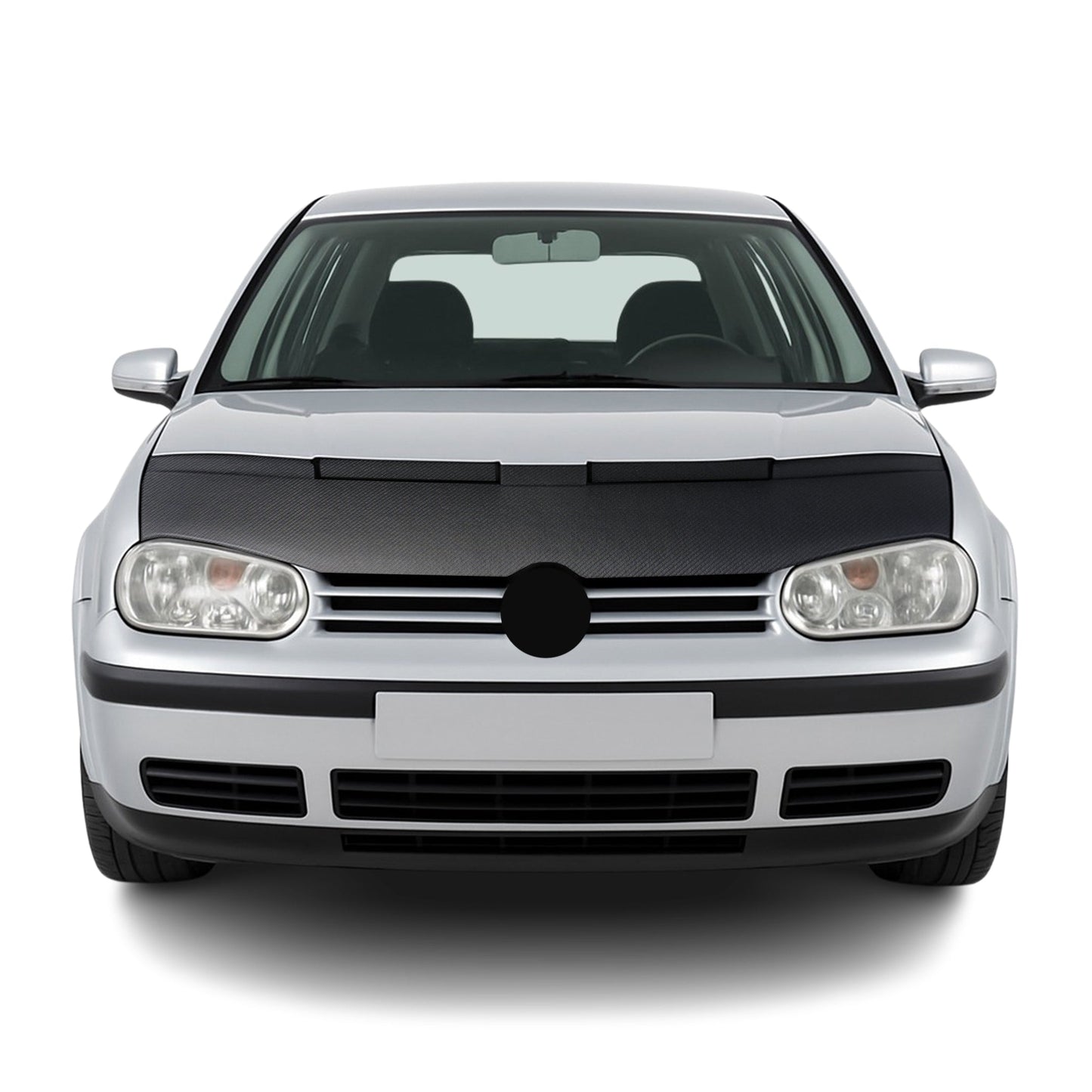 Protecție capotă anti-ciobire pentru VW Golf 1997-2003, aspect carbon, jumătate din caroserie