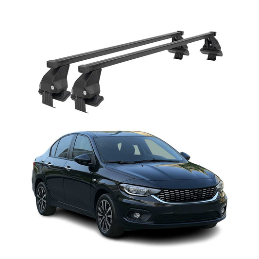 Menabo Dachträger Grundtäger für Fiat Tipo 2015-2020 Pre-FL 50kg Stahl Schwarz