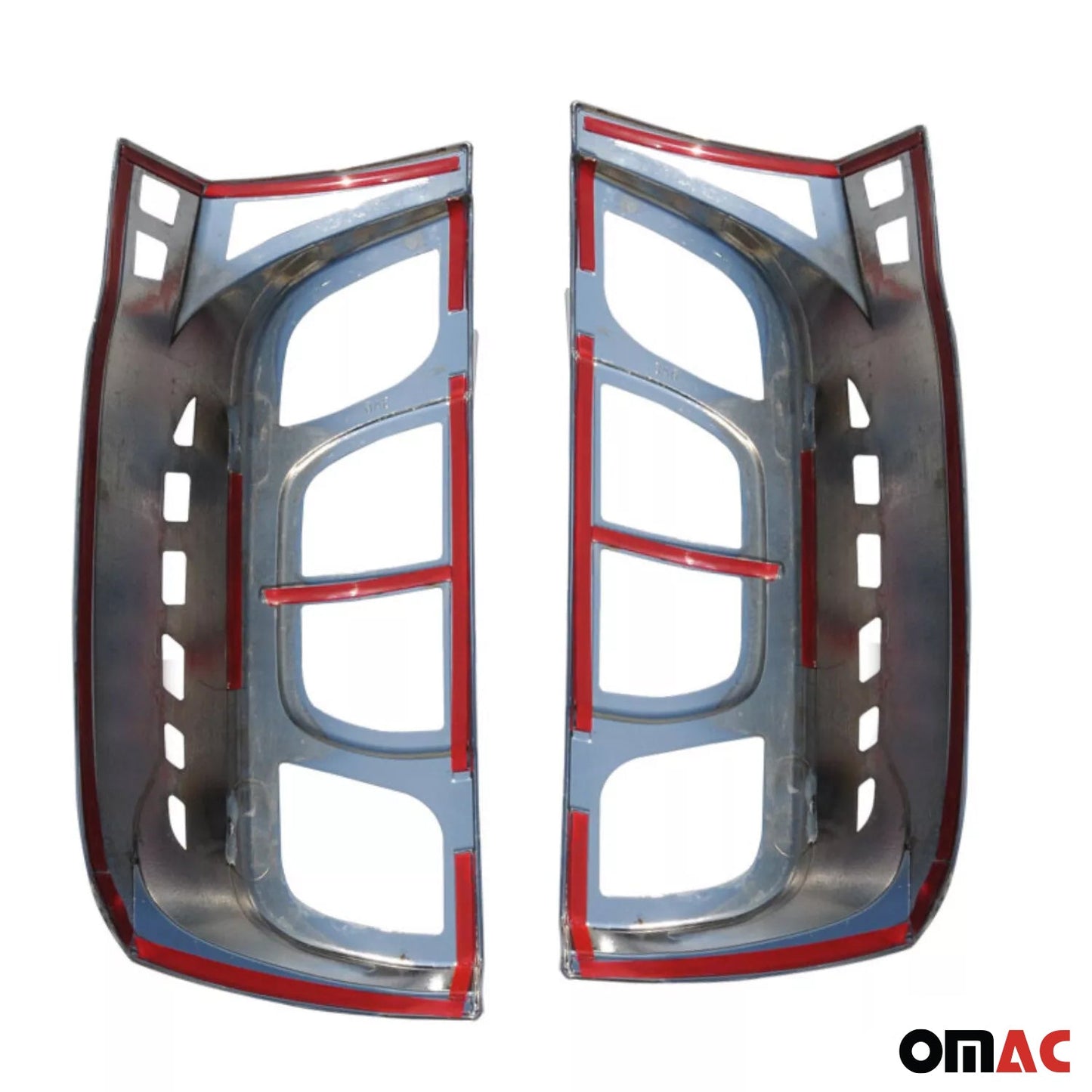 Ornamente stopuri Fiat Fiorino III 2008-2022, crom închis, ABS, 2x