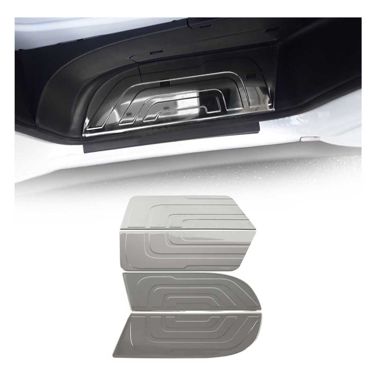 Einstiegsleisten für Mercedes Sprinter 2018-2020 Doppel Schiebetür Chrom 4tlg