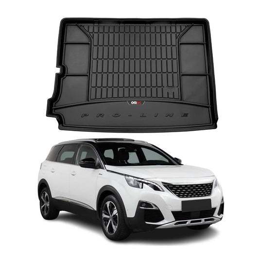 OMAC Gummi Kofferraumwanne für Peugeot 5008 2017-2025 TPE Laderaumwanne Schwarz