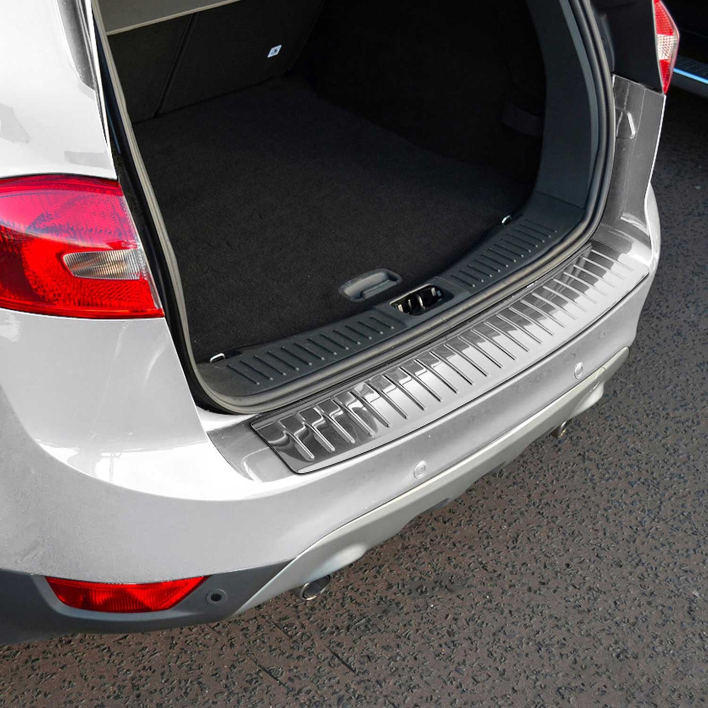 Ladekantenschutz Stoßstangenschutz für Ford Kuga 2008-2012 Chrom Silber 1tlg