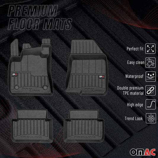 2021-2025 Dacia Logan Fußmatten TPE Schwarz 4 tlg