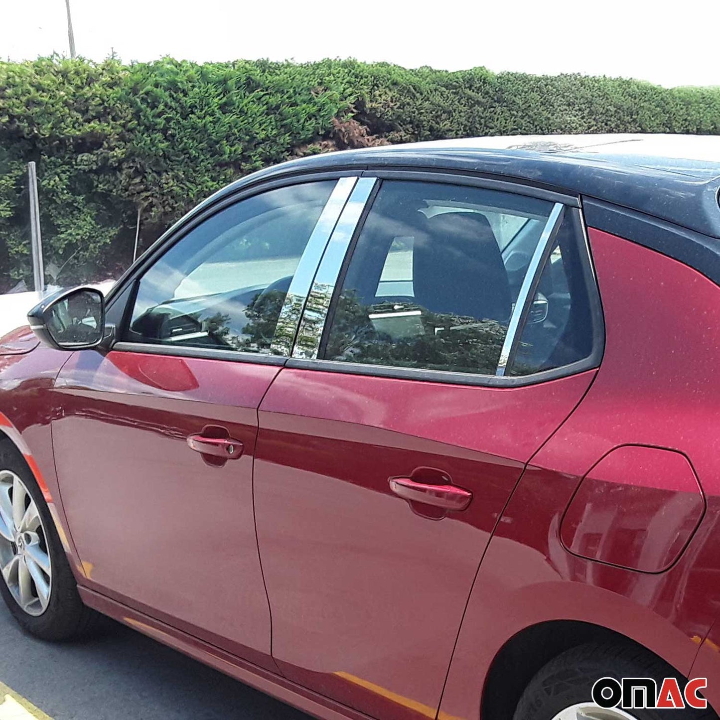 B-Säule Türsäulen Verkleidung für Opel Corsa F 2019-2025 Edelstahl Silber 6tlg