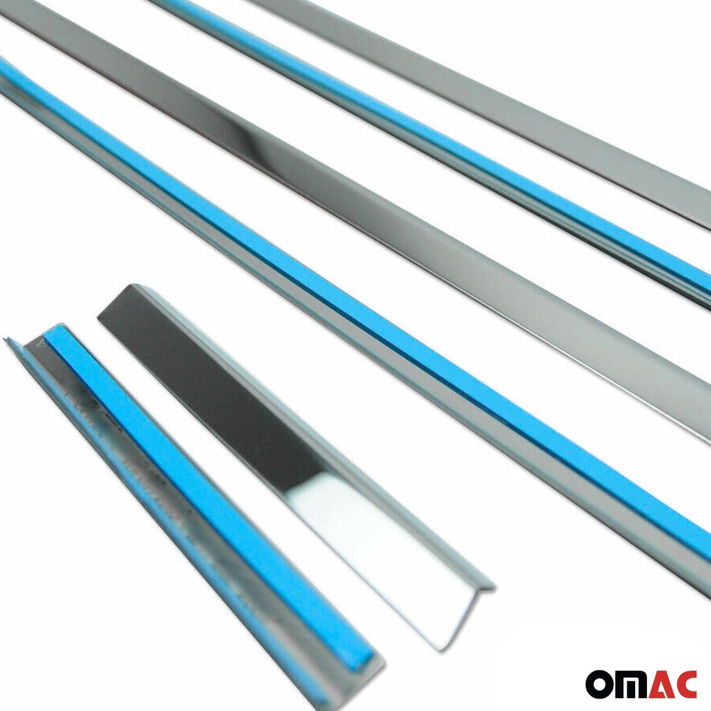 Benzi decorative pentru geamuri Honda Civic 2006-2011, oțel inoxidabil cromat, 6 bucăți