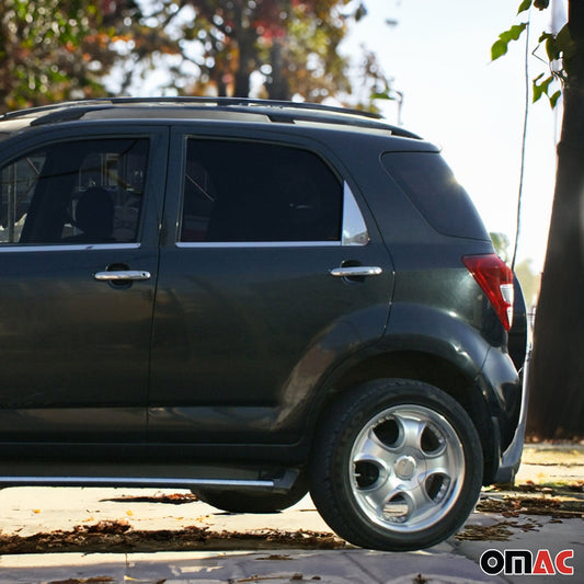 Ornamente triunghiulare geam pentru Daihatsu Terios 2006-2017 oțel inoxidabil cromat 2x