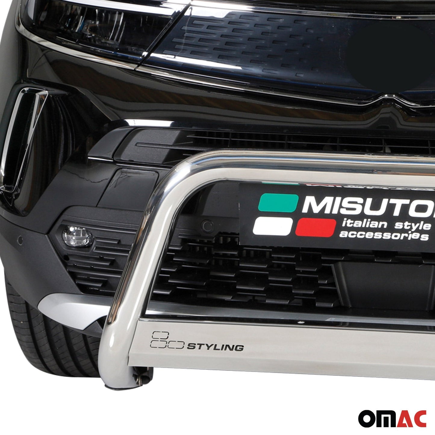 Frontbügel Frontschutzbügel für Opel Mokka 2021-2025 ø63mm Stahl Silber Schutz