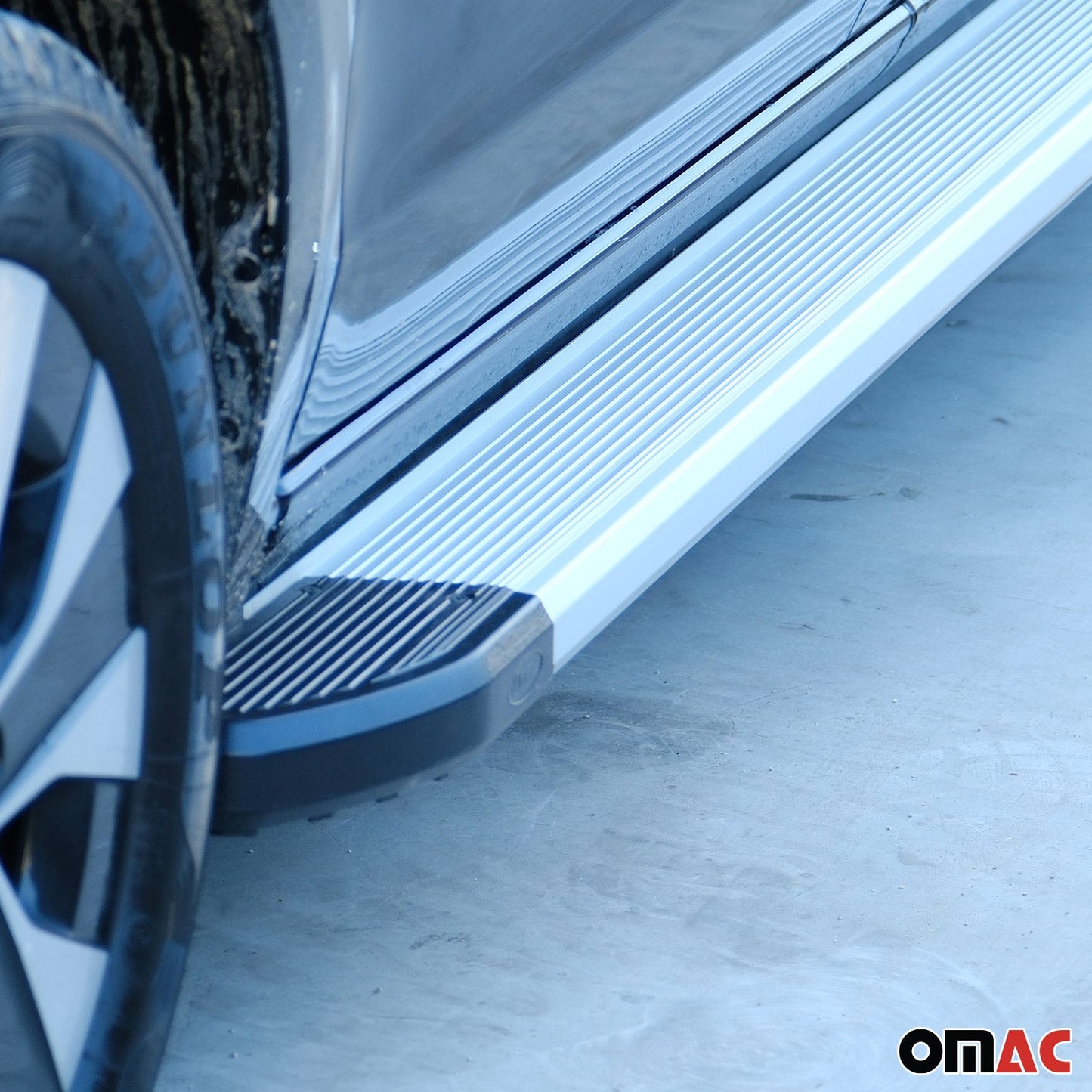 Praguri laterale/scarpe din aluminiu pentru Mercedes Citan 2012-2021, argintii, set 2 piese