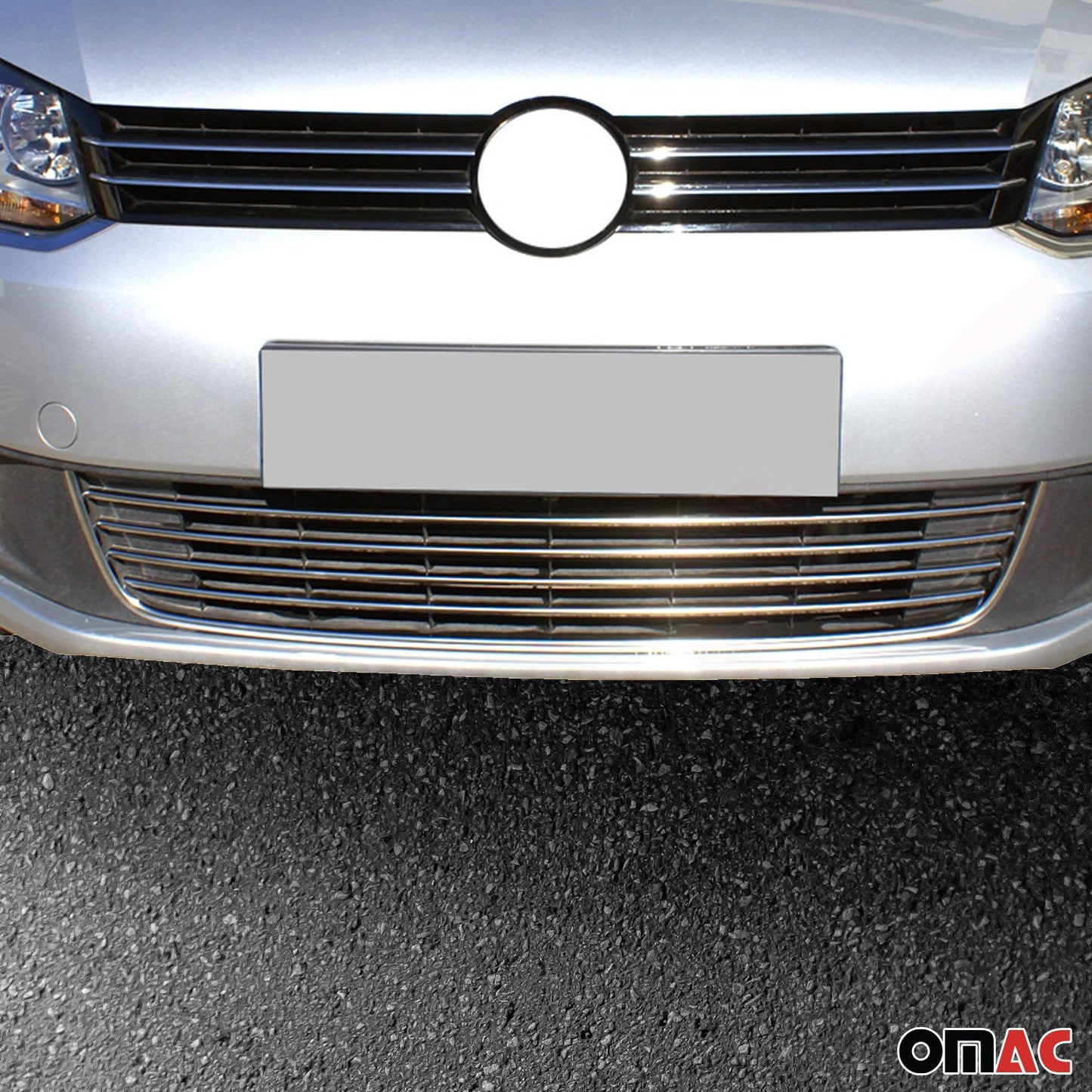 Benzi decorative grilă radiator pentru VW Caddy Comfortline 2010-2015, cromate, 5x