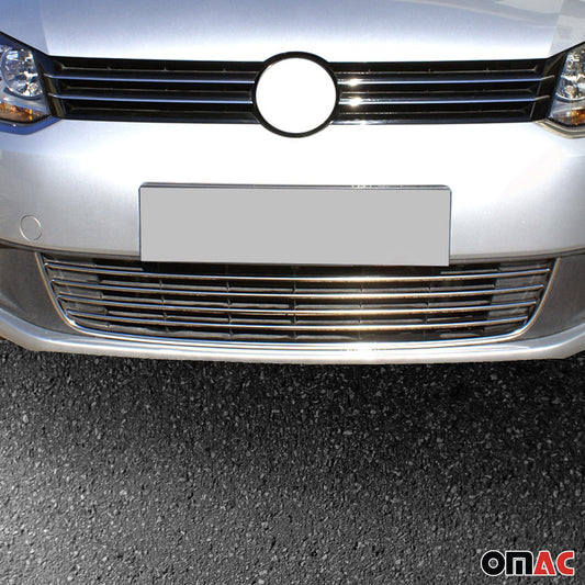 Benzi decorative grilă radiator pentru VW Caddy Comfortline 2010-2015, cromate, 5x