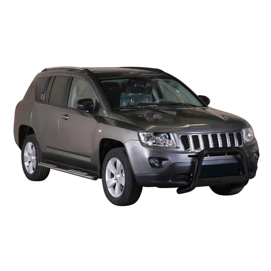 Bară de protecție/buton față pentru Jeep Compass 2011-2016 ø63mm oțel negru