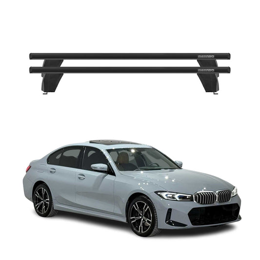 Bagażnik dachowy Menabo do BMW serii 3 G20 2019-2025 / G80 Sedan 2021-2025 75 kg, czarny, 2x