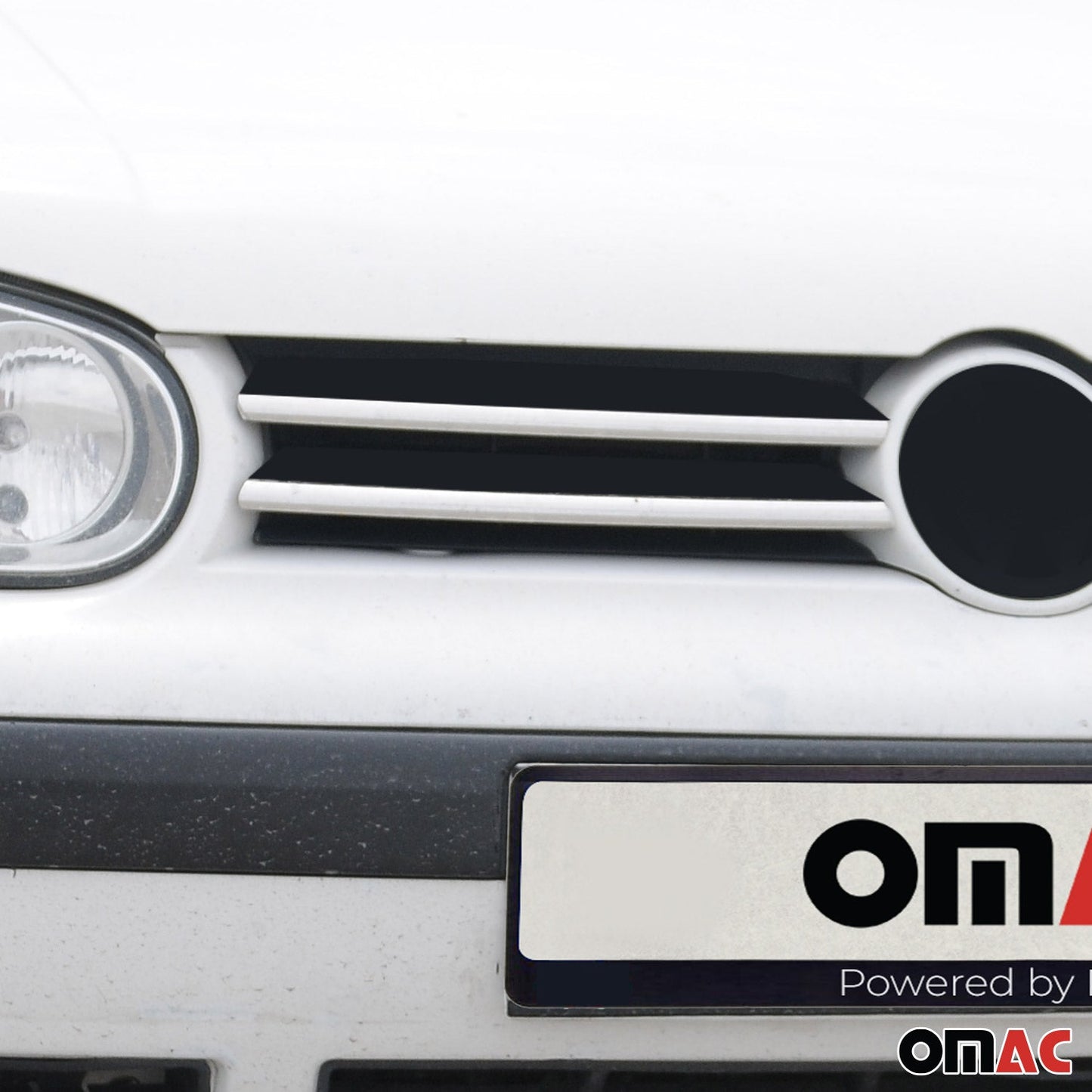 Benzi decorative grilă radiator pentru VW Golf 2003-2009, oțel inoxidabil, argintiu, 4 bucăți