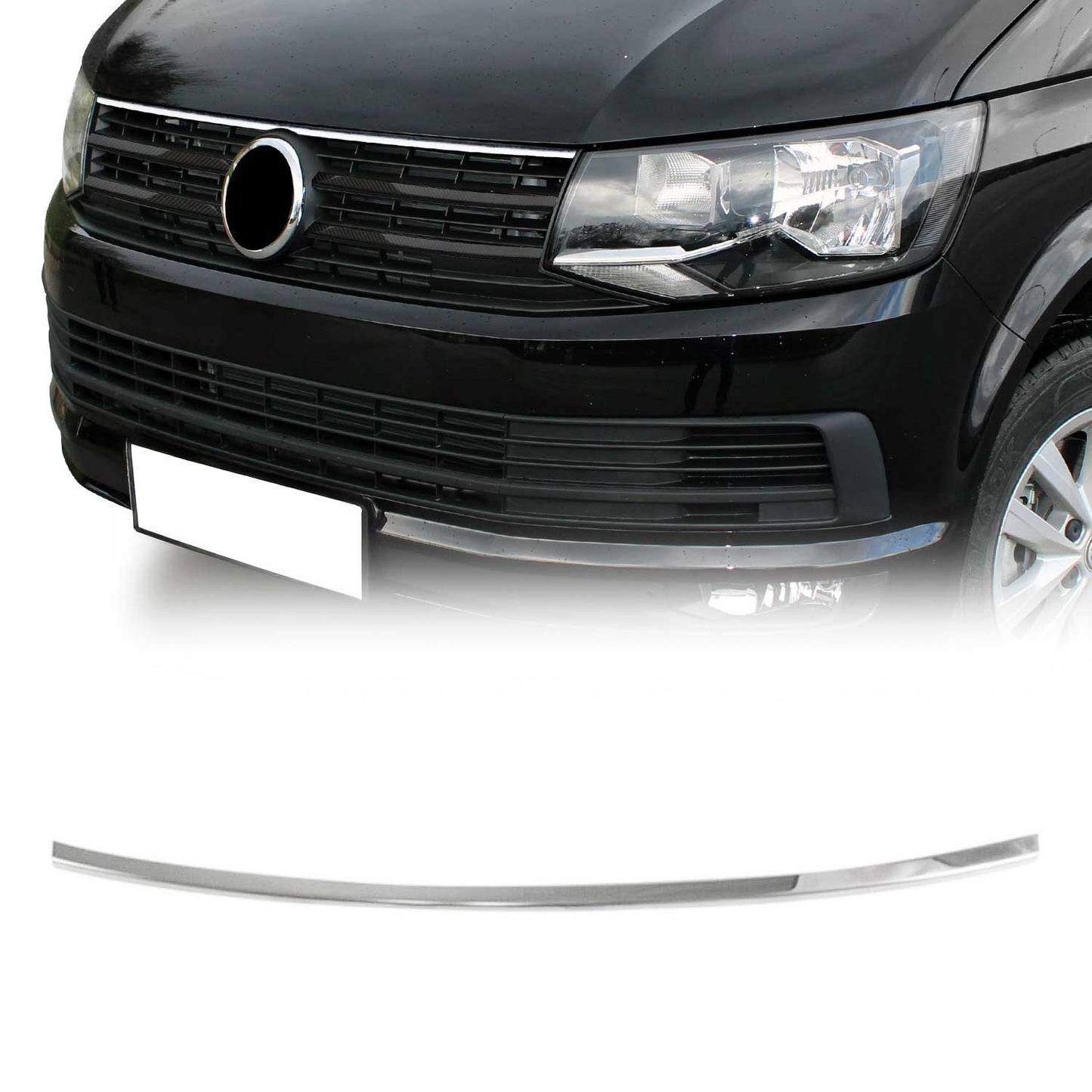 Kühlergrill Grillleisten für VW T6 Transporter alle 2015-2019 Chrom Silber