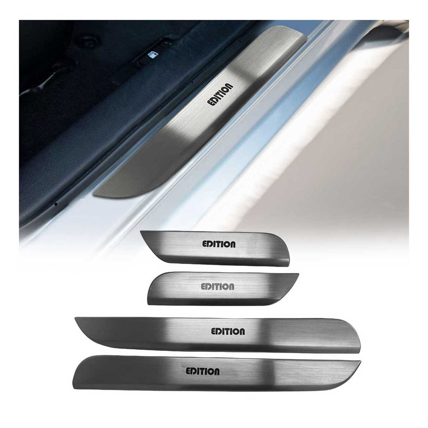 2016-2023 Peugeot 3008 Einstiegsleisten Türschweller Chrom Gebürstet 4x