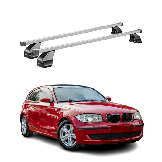 Menabo Dachträger für BMW 1er E87 E81 2004-2011 75kg Stahl Grau 2x
