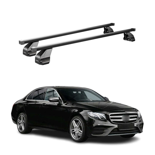 Menabo Dachträger für Mercedes E Klasse W213 Limo 2016-2023 75kg Stahl Schwarz